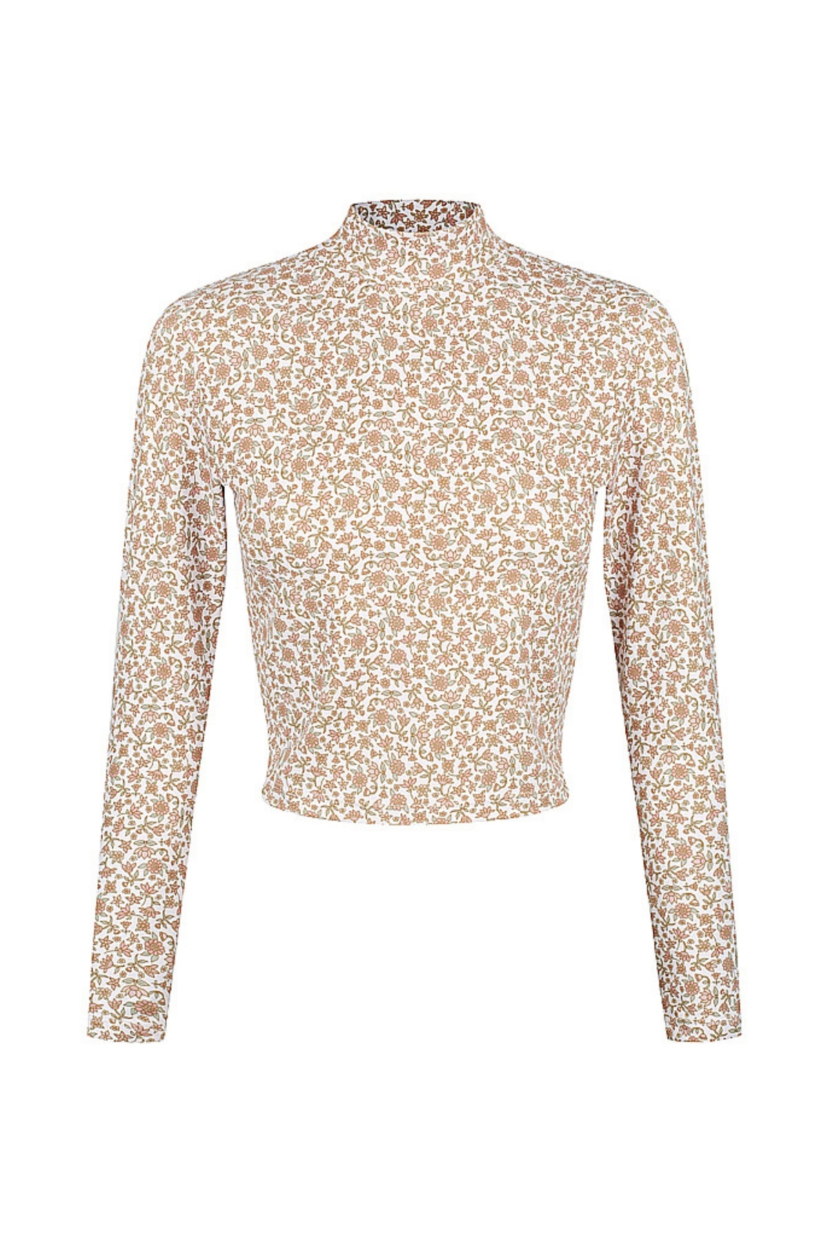Cream Boho Long Sleeve Surf Top