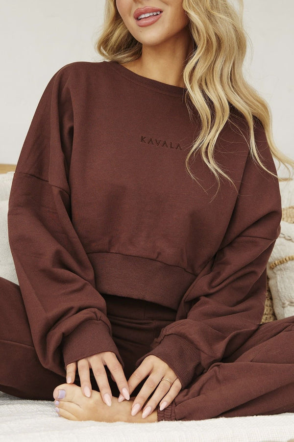 Accolade Crew Neck Pullover - Espresso - Espresso / XS