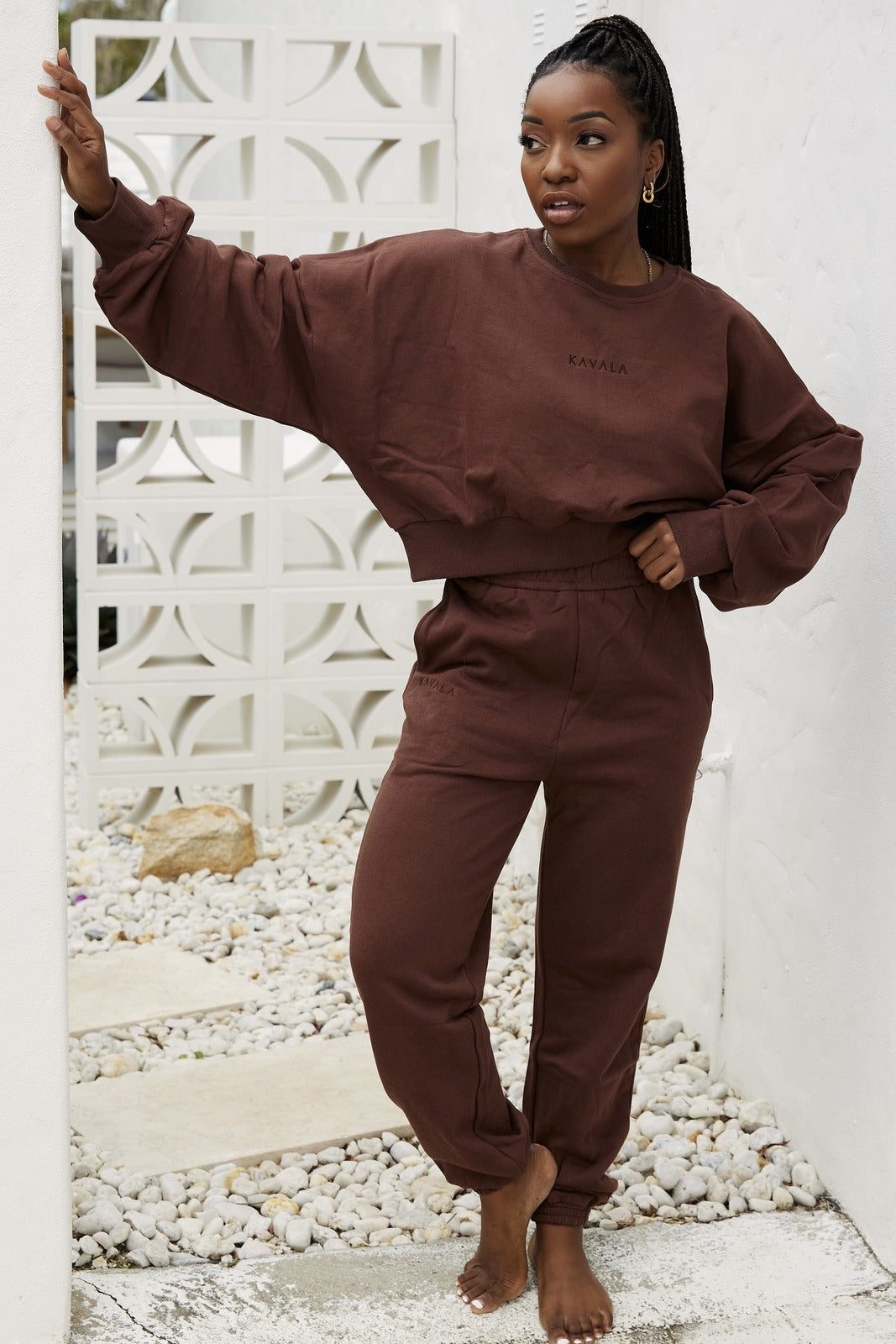 Espresso Clovelly Cropped Crewneck