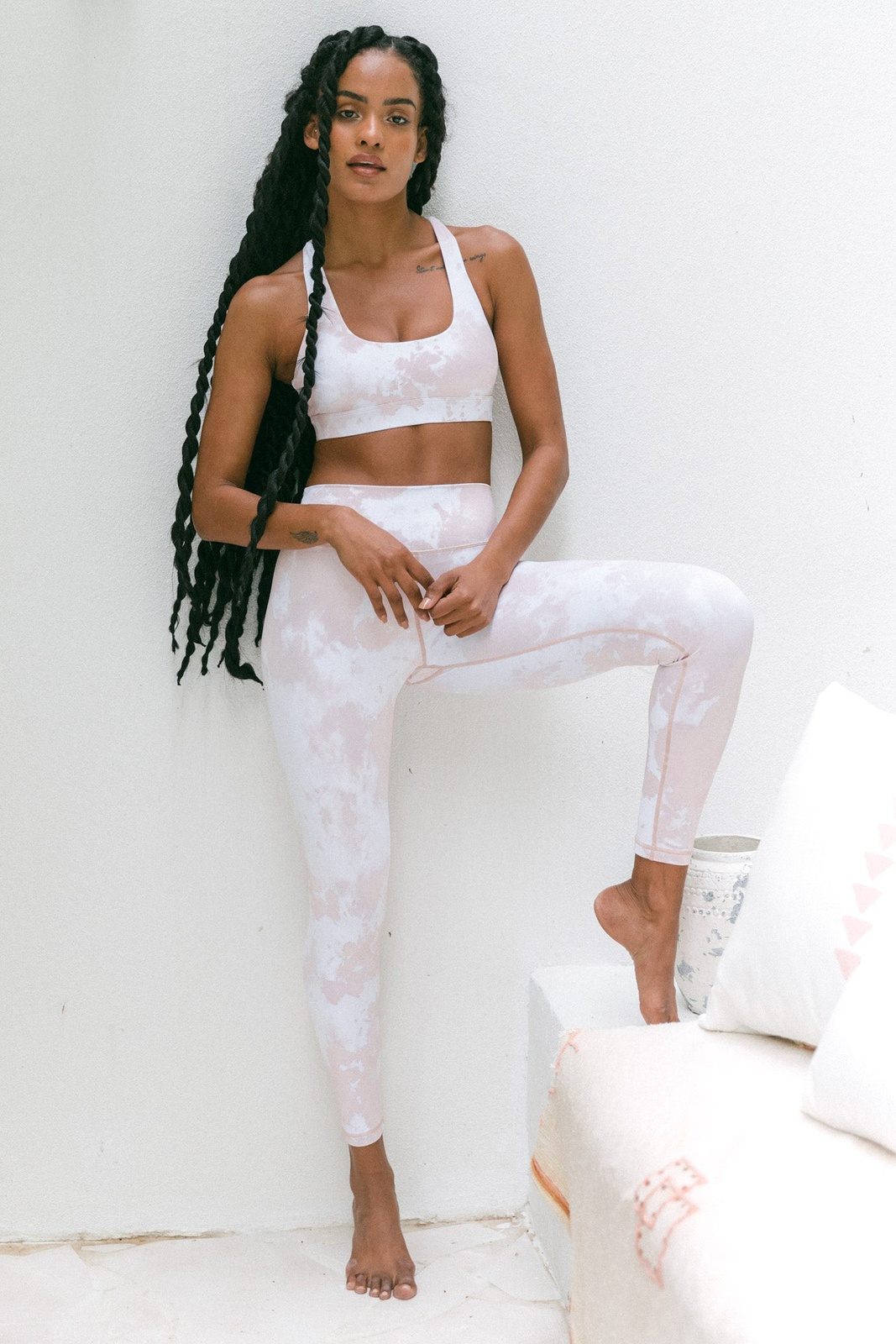 Blush Tie Dye Balian Crop - Kavala