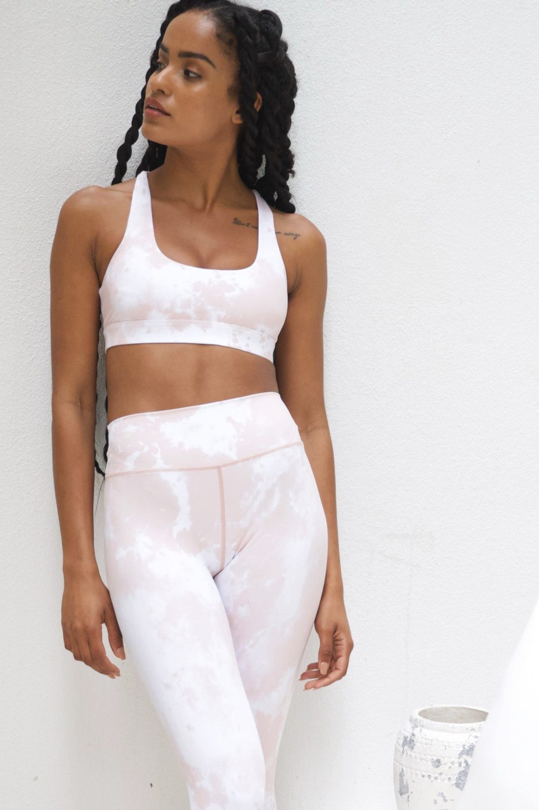 Blush Tie Dye Balian Crop - Kavala