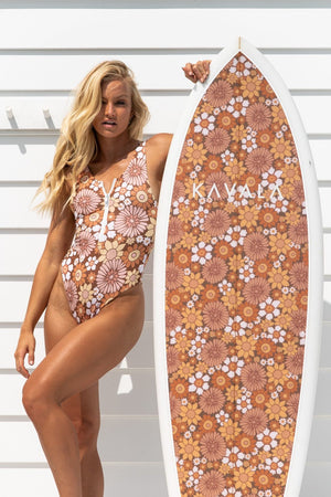 Flower Power Vintage Zephyr Surf Suit - Kavala